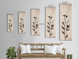 Sketch of a Flower Canvas Print, Wood Framed Wall Art, Flower Painting, Flower Decor, Floral Botanical Wall Art, Flower Print Narrow Art