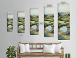 Irish Landscape Art Framed Canvas Print Green Wall Art Vertical Wall Art Above Couch Wall Art Rustic Landscape Art Gift Living