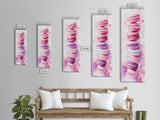Macaron Art Canvas Print Food Review Kitchen Art Pink Orange Wall Art Whimsical Art Dessert Painting Gift Idea Kitchen Rustic