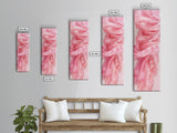 Flowing Pink Fabric Framed Canvas Print Pink Abstract Art Feminine Minimalist Decor Light Pink Wall Art Bedroom Living Room Aesthetic