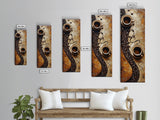 Rustic Coffee Art Framed Canvas Print Espresso Martini Kitchen Wall Art Farmhouse Coffee Lover Decor Long Narrow Rustic Art