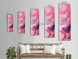 Pink Marble Abstract Framed Canvas Print Modern Light Pink Wall Art Moody Therapy Dorm Decor or Yoga Art