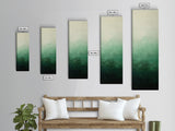 Sage Green Ombre Framed Canvas Print Minimalist Abstract Art Vertical Wall Decor Modern Green Wall Art Bedroom Accent Piece