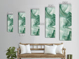 Abstract Green Canvas Print, Botanical Wall Art, Whimsical Minimalist Sage Artwork, Moody Decor for Bedroom or Guest Room, Gift Idea
