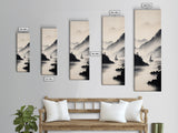 Sailboat Reflection Framed Canvas Print Nautical Painting Coastal Decor Minimalist Art Seascape Wall Art Bedroom or Living Room Piece