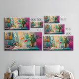 Martini Cocktail Canvas Print Colorful Bar Wall Art Vibrant Foodie Home Decor Gift Idea Kitchen Modern Party Drink Art Living Room