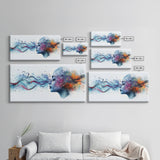 Vibrant Feminine Energy Canvas Print - Abstract Goddess Art Therapy Wall Decor - Whimsical Moody Brain Art for Home Office