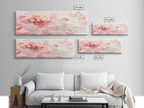 Lotus Petal Canvas Print, Wabi Sabi Wall Art, Light Pink Nature-Inspired Art, Bedroom or Yoga Room Decor, Serene Feminine Artwork
