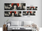 Mystical Goddess Framed Canvas Print Dark Angels Wall Art Japanese-Inspired Sacred Geometry Art Bedroom Wall Decor