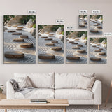 Zen Garden Path Canvas Print Minimalist Zen Wall Art Wabi Sabi Decor Zen Inspired Artwork Rustic Decor Above Bed Wall Art