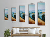Landscape Art, Framed Canvas Print, coastal landscape art, panoramic art, extra wide art, rustic decor, living room art