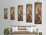 Rustic Horn, Earthy Tones, Abstract Nature, Canvas Print, southwest wall art, rustic wall art, boho art, wabi sabi art