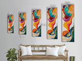 Fiery Abstract, Color Explosion, Dynamic Painting, Framed Canvas Print, pink orange wall art, bold abstract art, modern art, vibrant art