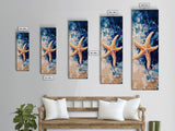Starfish on Beach, coastal decor, nautical painting, beach house wall art, coastal cowgirl wall art, framed canvas print
