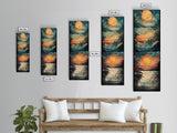 Sunset Ripples, Lake Painting, Vibrant Colors, Canvas Print, Landscape Painting, Above Bed Wall Art, Rustic Wall Art