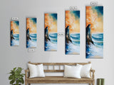Sunset Cliff, coastal painting, framed canvas print, nautical wall art, seascape painting, landscape painting, ocean art, wall decor