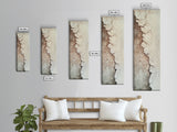Textured abstract, wabi sabi wall art, minimalist art, geometric wall art, extra wide art, framed canvas print, sage green wall art