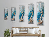 Gnarled tree, birch tree painting, Joshua tree art, pine tree art, rustic decor, farmhouse art, framed canvas print, moody art