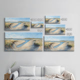 Marsh Painting, Coastal Landscape Art, Nautical Wall Art, Rustic Art, Framed Canvas Print, Extra Wide Art, Nature Inspired Artwork