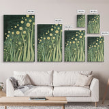Abstract Nature, Green Wall Art, Botanical Prints, Canvas Print, Boho Art, Living Room Wall Art, Minimalist Art, Wabi Sabi Decor