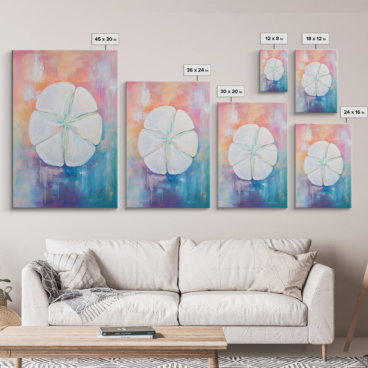 Lemon Art Print, Citrus Kitchen Decor, Coastal Art, Tropical Fruit Painting, Boho Art, Vibrant Wall Art, Canvas Print, Dining Room Decor