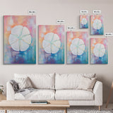 Lemon Art Print, Citrus Kitchen Decor, Coastal Art, Tropical Fruit Painting, Boho Art, Vibrant Wall Art, Canvas Print, Dining Room Decor