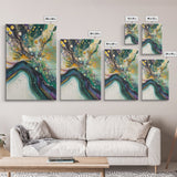 Abstract Swirling Colors Canvas Print Modern Fluid Art, Boho Home Decor, Living Room Accent, Unique Gift, Office Wall Art