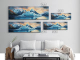 Iceberg Landscape Canvas Print, Arctic Ocean Wall Art, Blue Glacier Nature Art, Winter Wilderness Decor, Mountain Explorer Gift