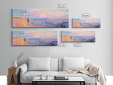 Grand Canyon Painting Canvas Print Desert Landscape Wall Art Southwest Home Decor Pastel Earth Tone Artwork Living Room or Office Accent
