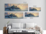 Misty Island Sunrise Canvas Print - Scenic Landscape Wall Art, Living Room Decor, Soft Light Artwork, Serene Home Office Art