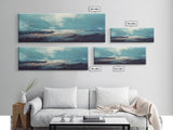 Moody Ocean Canvas Print Coastal Seascape Art, Abstract Blue Water Painting, Home Decor, Living Room Wall Art, Ocean Wall Art