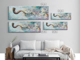 Abstract Smoke Pipe Art Canvas Print - Surreal Colorful Painting, Fantasy Wall Decor, Boho Home Aesthetic, Bar Lounge Art