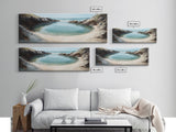 Hidden, Lagoon, Secluded, Beach, Canvas Print, Coastal Escape Art, Tranquil Water Scene, Bedroom Wall Art, Ocean Painting