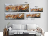 Abstract Flow, Earthy Tones, Modern Minimalist, Framed Canvas Print, Neutral Wall Art, Fall Home Decor, Office Wall Decor