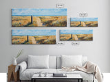 Sandy Path, Coastal Scene, Beach Landscape, Canvas Print, Nautical Wall Art, Summer Home Decor, Relaxing Art, Living Room Art