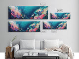 Underwater Coral Reef Canvas Print, Vibrant Ocean Life Wall Art, Marine Aesthetic, Coastal Home Decor, Sea Lovers Gift