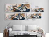 Abstract Swirl Painting, Colorful Modern Art, Bohemian Home Aesthetic, Creative Office, Studio Wall Decor, Canvas Print