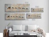 Rustic Fossil Texture Framed Canvas Print Earthy Neutral Wall Art, Modern Abstract Rock Art, Unique Office or Living Room Decor