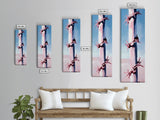 Barbed Wire Fence, Rustic Western, Moody Pink Art, Framed Canvas Print, Minimalist Farmhouse, Modern Wall Art, Entryway Decor