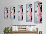 Elegant Dress, Feminine Silhouette, Soft Reflection, Canvas Print, Fashion Wall Art, Chic Home Decor, Modern Bedroom Art, Minimalist Print
