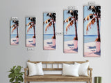 Palm Tree, Tropical, Beachy, Canvas Print, Summer Vibes Wall Art, Coastal Decor, Relaxing Seaside Painting, Minimalist Aesthetic