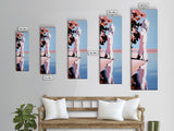 Birch Trees Painting, Reflective Water Art, Serene Landscape Decor, Modern Nature Wall Art, Lake House Aesthetic, Canvas Print