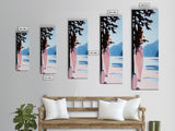 Abstract Nature, Impressionist Landscape, Modern Art, Framed Canvas Print, Minimalist Painting, Office Decor, Living Room Wall Art