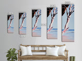 Coastal Branch, Ocean View, Blue Sky, Canvas Print, Modern Wall Art, Beach House Decor, Minimalist Painting, Living Room Art, Gift