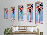 Palm Tree, Coastal Breeze, Tropical Aesthetic, Framed Canvas Print, Beach House Decor, Minimalist Painting, Living Room Art, Gift