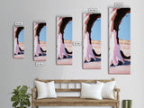 Desert Arch, Pink Sand, Minimalist Landscape, Framed Canvas Print, Boho Wall Art, Southwest Decor, Living Room Art, Nature Inspired