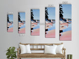 Lakeside Path, Sand Dunes, Coastal Horizon, Canvas Print, Beach Wall Art, Nature Inspired Decor, Serene Landscape, Boho Aesthetic
