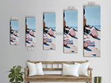 Sunset Glow, Blush Toned Art, Tranquil Nature Painting, Abstract Landscape, Peaceful Wall Art, Warm Aesthetic, Living Room Canvas Print