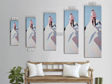 Mountain Climber, Winter Summit, Adventure Art, Framed Canvas Print, Minimalist Decor, Modern Office Art, Inspiring Wall Art, Gift Idea