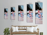 Jumping Fish, Nature Wall Art, Lake House Decor, Canvas Print, Outdoor Adventure, Fishing Theme, Rustic Aesthetic, Wildlife Painting